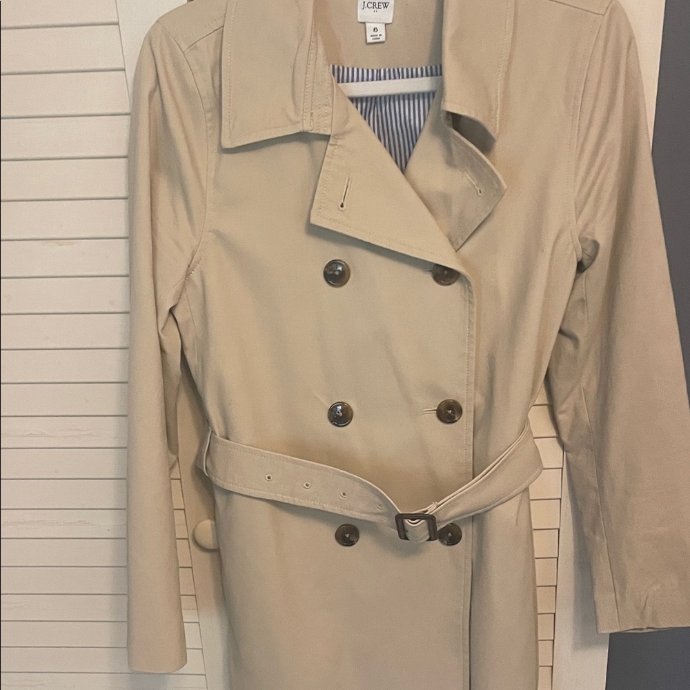J. Crew Classic Beige Trench Coat